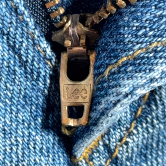 Vintage Lee Riders Jeans Mens 36x32 Medium Wash Straight Regular USA Made 80s - Picture 6 of 12